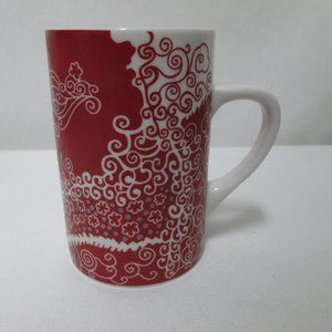 Starbucks Christmas Ceramic Paisley Swirl Holiday Mug Cup Micro & Dish Safe 2005